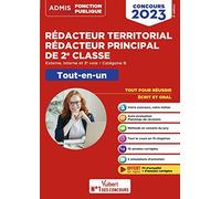 Concours Rédacteur territorial et Rédacteur principal de 2e classe - Catégorie B - Tout-en-un: Externe, interne, 3e voie - Concours 2023