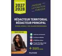 Concours Rédacteur territorial, Rédacteur principal - 2027-2028 Externe, interne, 3e voie, examens professionnels - Tout en un - Céline Hodara - Dunod - broché - Scolaire / Universitaire