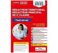 Concours Rédacteur Territorial, Rédacteur Principal De 2e xterne, Interne, 3e Voie, Catégorie B. Tout-En-Un