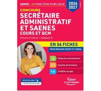 Concours Secrétaire administratif et SAENES en 56 fiches 2026-2027