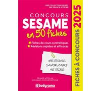 Concours SESAME en 50 fiches - Franck Attelan - Studyrama Eds - broché - Scolaire / Universitaire