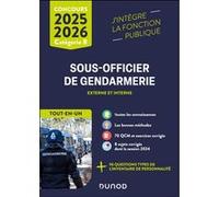 Concours Sous-officier de gendarmerie externe et interne - Tout-en-un 2025/2026