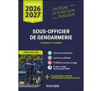 Concours Sous-officier de gendarmerie externe et interne - Tout-en-un 2026/2027 concours formation (Auteur), Nicolas Grenier (Auteur), Corinne Pelletier (Auteur), Benoît Priet (Auteur), Jean Marc Grog