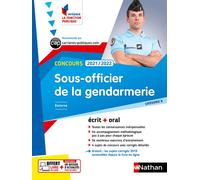 Concours Sous-officier de la gendarmerie 2021/2022- Cat B N°23 (Intégrer fonction publique) 2020 - François Louvrier - Nathan - broché - Scolaire / Universitaire