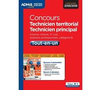 Concours Technicien Territorial, Technicien Principal, Catégorie B - Tout-En-Un