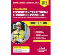 Concours Technicien territorial - Technicien principal - Catégorie B - Tout-en-un: Externe, interne, 3e voie, examens professionnels 2025-2026