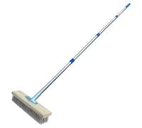 Concrete Brush Tool, Multipurpose Stiff Bristle Broom, Patio Scrubber Brush with Ergonomic and Comfortable Handle for Removing Moss, Weeds, Or Algae, 1 Piece