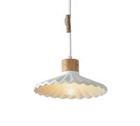 Concrete Industrial Style Chandelier, Creative Umbrella-Shaped Cement Little Pendant Lamp, Flush Mount Ceiling Lighting Fixture, Coffee House, Milk Tea Shop, Restaurant Decoration Hanging Light(White)