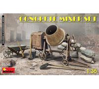 Concrete Mixer Set (Diorama Accessoires) 1:3 5 Plastique Model Kit Miniart