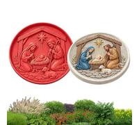 Concrete Molds for Stepping Stones 11.81 Inch DIY Silicone Christian
