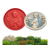 Concrete Molds for Stepping Stones, 11.81 Inch Silicone Christian Decor