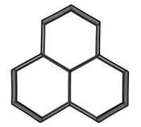 Concrete Stepping Stone Form | Reusable 14x14 Inch Paver Form for Garden/Lawn/Patio | Geometric Pattern DIY Path Maker, Robust PP Plastic