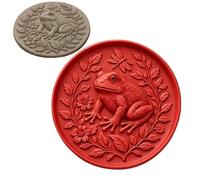Concrete Stepping Stone Molds | 15 Inch Round Decorative Paintable Reusable