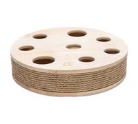 Conçu Par Lotte Katzenspielzeug Raya Bois Marron Chat 30x30x7cm Boule En Bois