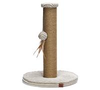 Conçu Par Lotte Kratzsäule Rayée Gris Clair Pour Chats Avec Jouet