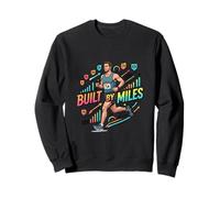 Conçu par Miles Running Motivation Fitness Progress Design Sweatshirt