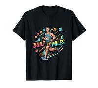 Conçu par Miles Running Motivation Fitness Progress Design T-Shirt
