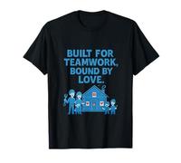 Conçu pour Le Travail d'équipe Bound by Love Family Blueprint T-Shirt