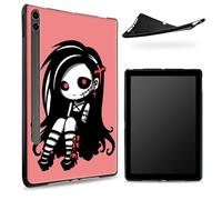 Conçu pour Samsung Galaxy Tab S6 10,5" 2019 SM - Coque T860/T865, dos en caoutchouc TPU mat avec jolie fille zombie, coque de protection fine en silicone souple antichoc avec porte-stylo S