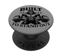 Conçu pour se démarquer de Gorilla Strong Haltérophilie Gym PopSockets PopGrip Adhésif