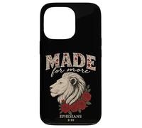 Conçu pour une plus grande déclaration chrétienne Lion Ephésiens 2:10 Coque pour iPhone 13 Pro