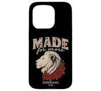 Conçu pour une plus grande déclaration chrétienne Lion Ephésiens 2:10 Coque pour iPhone 15 Pro