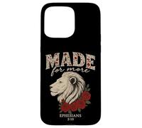 Conçu pour une plus grande déclaration chrétienne Lion Ephésiens 2:10 Coque pour iPhone 15 Pro Max