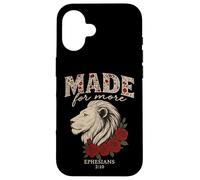 Conçu pour une plus grande déclaration chrétienne Lion Ephésiens 2:10 Coque pour iPhone 16