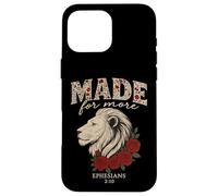 Conçu pour une plus grande déclaration chrétienne Lion Ephésiens 2:10 Coque pour iPhone 16 Pro Max
