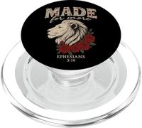 Conçu pour une plus grande déclaration chrétienne Lion Ephésiens 2:10 PopSockets PopGrip pour MagSafe