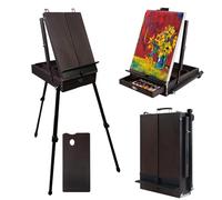 Conda Chevalet en Bois, 176cm/ 69” Chevalet Italien Peinture de croquis durable se pliant d'artisanat réglable Portable-Idéal pour peindre, esquisser et dessiner