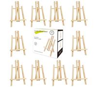CONDA Lot de 12 chevalets de table en pin, idéaux comme support portable pour photos et peintures, convient pour tous les âges, 30,5 cm