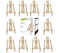 CONDA Lot de 12 chevalets de table en pin, idéaux comme support portable pour photos et peintures, convient pour tous les âges, 30,5 cm