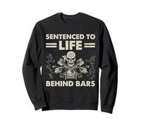 Condamné à perpétuité derrière Les barreaux, Un Motard Skull Sweatshirt