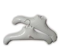 Condello CASA Ceintres Vêtement Gonflable de Voyage Blanc Lot de 2, Cintres Soufflant à l'air de Séchage pour Pull, Porte Manteau Gonflants en Forme Épaule Ronde avec Crochet, Portable, Pliable