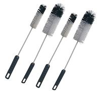 Condello Casa Ensemble de Brosse de Nettoyage de Bouteille Longue,Goupillon Rondelles à Vaisselle Flexible,Nettoyant pour Col étroit pour Bière Sports des Bouteilles d'eau,Bébé Tasse,Tube,Paille (4)