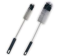 Condello Casa Ensemble de Brosse de Nettoyage de Bouteille Longue,Goupillon Rondelles à Vaisselle Flexible,Nettoyant pour Col étroit pour Bière Sports des Bouteilles d'eau,Bébé Tasse,Tube,Paille (2)