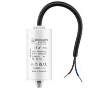 Condensateur 16 uF pour Moteur Monophasé - Utilisation pour Kärcher, Pompe de Piscine, Porte de Garage - 425V/450V/475V - Condensateur de Démarrage/Permanent avec Câble