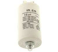 Condensateur 16µf, 400v, 481912118284 pour lave-linge
