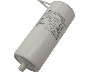 Condensateur 20µF 250V 36x92mm Fil 15cm Italfarad 20uF
