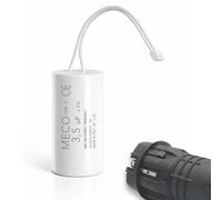 Condensateur 3,5 µF Spécial volet roulant BUBENDORFF - Pièce d'Origine - à 2 fils et connecteur - Pour Réparation de moteur de volet roulant - Longue Durée de Vie - Fond Plat 450V (1)