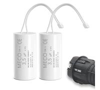 Condensateur 3,5 µF Spécial volet roulant BUBENDORFF - Pièce d'Origine - à 2 fils et connecteur - Pour Réparation de moteur de volet roulant - Longue Durée de Vie - Fond Plat 450V (2)