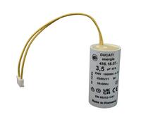 Condensateur 3,5 uF à connecteurs - Pour moteur de volet roulant Bubendorff - Cylindrique pour réparation - Haute qualité et longue durée de vie - Fond plat - 250 V - Condensateur Ducati Energia