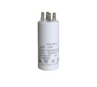 Condensateur à cosses 40 uF universel - Condensateur permanent pour appareils électriques - 450 V - Dimensions 45X94 vis M8 écrou et cosses - Adapté aux appareils ménagers - Fabrication européenne