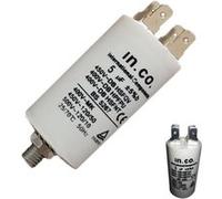 Condensateur 5MF Sèche-linge 1125427003 MIELE, ARISTON HOTPOINT, SCHOLTES, AEG, INDESIT, ELECTROLUX, FAURE, ARTHUR MARTIN ELECTROLUX, ZANUSSI, ZOPPAS - 224489 G