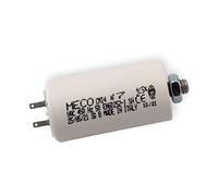 Condensateur 7 uF pour volet roulant SOMFY - Remplacement condensateur de moteur haute qualité - Condensateur cylindrique à deux cosses 2.8 mm type faston à fond vis M8 pour moteurs de stores