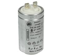 AEG-Electrolux Condensateur moteur 416.25.5392 8 µF 450 V pour sèche-linge drapeaux enfichables