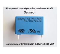 CONDENSATEUR A COUCHE 0.47UF POUR CAFETIERE SENSEO PHILIPS