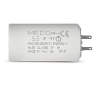 Condensateur ALLOTECH MECO 5,5 µF universel (CMI4 1604) fond plat et cosses pour moteur de store et électroménager