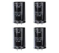 Condensateur Audio 63V 10000uF Électrolytique Lot de 4 Pièces pour Amplificateur Voiture Système Son Automobile Filtrage Alimentation et Haut-Parleur